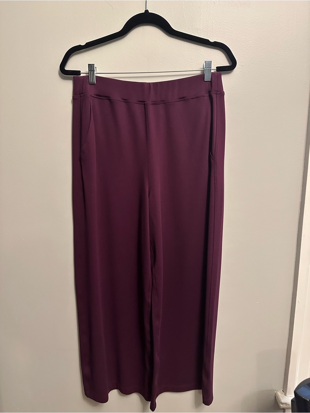 Kit and Ace Wide-Leg Pull-On Pants in Plum